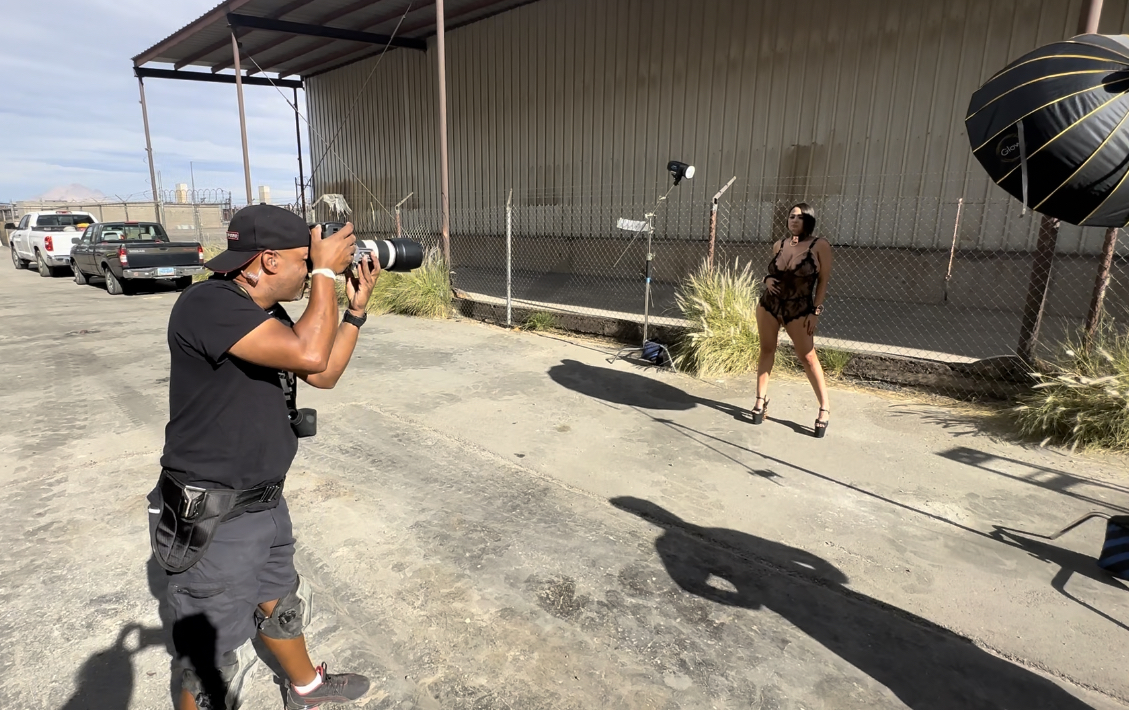Deaqon James Photographing Alix Lovell